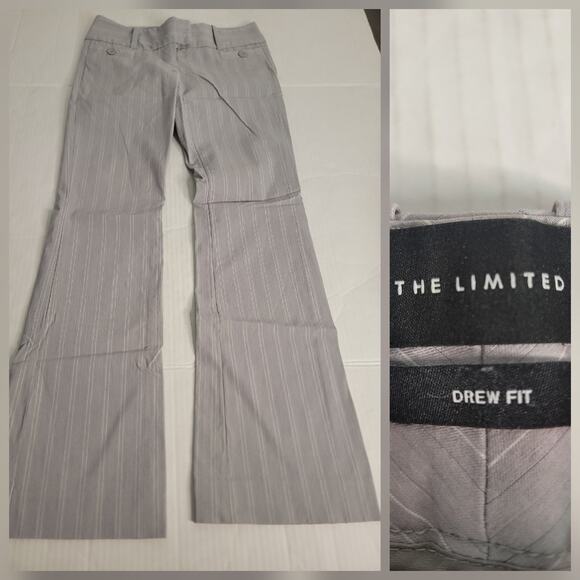 The Limited Pants - The Limited Trouser Pants Low Rise Pinstripe Flare 2x32 Office Siren Academia